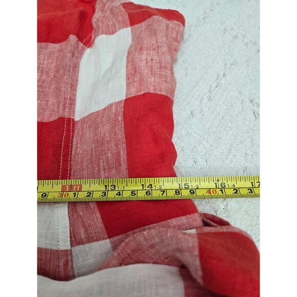 Red/White Gingham Halter Dress W Waist Tie Button Back cottagecore country retro - Picture 6 of 9